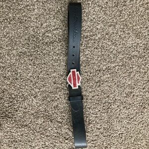 Harley Davidson leather belt with buckle